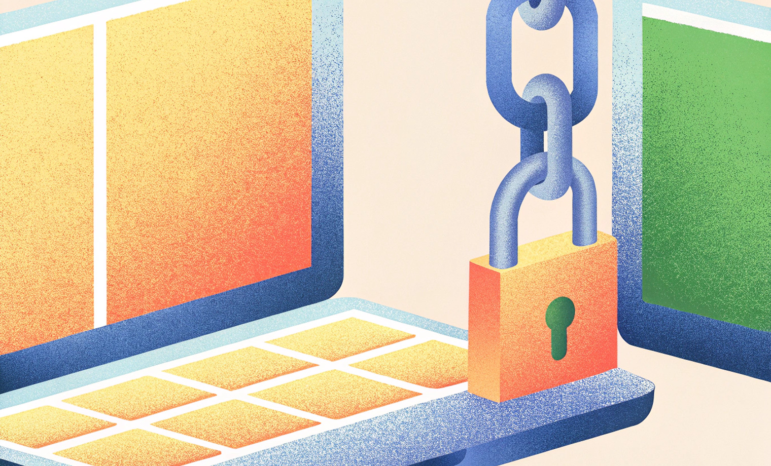 Замок на ноутбуке